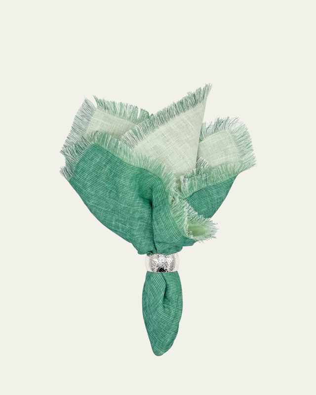 Green Double-Sided Shadow Fringe Napkin